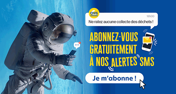 Lancement du service CIVIS : Alerte SMS collectes des déchets !