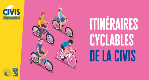 Itinéraires cyclables de la CIVIS